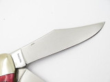 Vtg 1980s Honest Abe Parker Seki Japan Red Bone Large Folding Hunter Knife