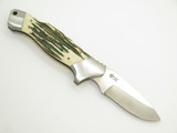 Vtg 1980s Condor 81-S Secnos Seki Japan Stag 4.75" Folding Hunter Lockback Knife