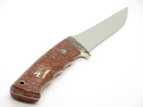 Hiroshi Suzuki Japan Custom Engraved Tanto Mirror Polished ATS-34 Fixed Knife