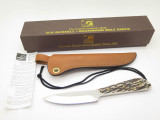 Vtg Grohmann Dh AG Russell 3 Boat Fixed Blade Hunting Knife Stag DHR-H3S Mint