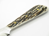 Vtg Grohmann Dh AG Russell 3 Boat Fixed Blade Hunting Knife Stag DHR-H3S Mint