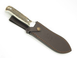 Vtg Hen & Rooster HR-4902 Spain White Stag Hunting Fixed 6" Blade Hunter Knife
