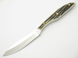 Vtg Grohmann Dh AG Russell 2 Bird & Trout Fixed Blade Hunting Knife Stag DHR-H2s