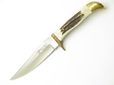 Vtg Hen & Rooster Pakistan 4400 Stag Hunting Fixed 4.75" Blade Knife