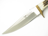 Vtg Hen & Rooster Pakistan 4400 Stag Hunting Fixed 4.75" Blade Knife