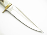 Vtg Hen & Rooster Pakistan 4400 Stag Hunting Fixed 4.75" Blade Knife