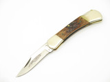 Vtg 1980s Parker Eagle Brand Seki Japan Bone Folding Lockback Pocket Knife Blems
