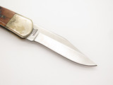 Vtg Parker Cut Co Eagle Brand Seki Japan Bone Folding Lockback Pocket Knife Blem