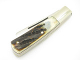 Vtg Parker Cut Co Eagle Seki Japan 2 Blade Stag Trapper Folding Pocket Knife