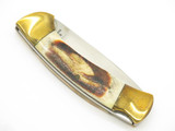 Vtg 1978-82 Parker Brothers Imai K-115 Seki Japan Stag Folding Hunter Knife