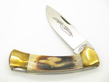 Vtg 1978-82 Parker Brothers Imai K-115 Seki Japan Stag Folding Hunter Knife