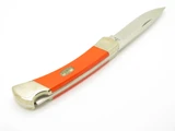 Buck 110 "The Fox" Folding Hunter Lockback Knife Nickel Silver Orange G10 CPM154
