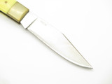 Vtg 2003 AG Russell USA Acorn Yellow Handle 154CM Folding Lockback Pocket Knife