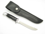 Vtg 67-72 Buck 105 Pathfinder 2 Line Fixed Blade Hunting Fillet Knife & Sheath