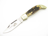 Vtg 80s Parker Eagle Little Bandit Seki Japan Stag Folding Lockback Pocket Knife