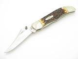 2018 Case XX 61265AC Amber Jigged Bone Russlock Folding Pocket Knife