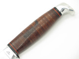 Vintage 1965-1969 Case XX 366 Stacked Leather Fixed Blade Hunting Knife