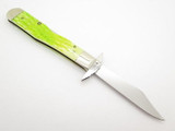 '04 CASE 6111 1/2 LIME GREEN JIGGED BONE CHEETAH SWING GUARD KNIFE LIMITED