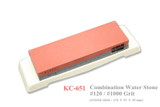 Kanetsune Seki Japan KC-651 Ceramic Knife Combination Water Stone 120/1000 Grit