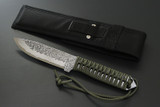 Kanetsune Seki Japan KB-254 Karasu Blue Steel 125mm Paracord Hunting Field Knife