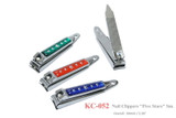 Kanetsune Seki Japan KC-052 Small Stainless Steel 60mm Green Nail Clippers