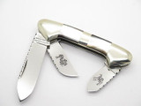 Vtg Parker Custom Seki Japan Pearl Excalibur Canoe Folding Pocket Knife