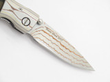 Mcusta Bamboo Custom "Blade Show 2017" Rainbow Damascus Folding Pocket Knife