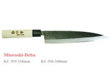 Kanetsune Seki Japan KC-556 Mioroshi-Deba White Steel #3 240mm Kitchen Knife