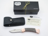 Copper S35VN Buck 112 Ranger Folding Hunter Knife Custom Limited BCCI 0112CFSCC