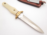 Vtg Ka-bar Cleveland Oh 2750 Seki Japan Dagger Fixed 5" Blade Knife & Sheath