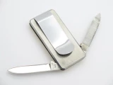 Vtg Nos United Parker Frost Seki Japan Money Clip Bone Folding Pocket Knife