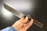 Kanetsune Seki Japan KC-463 Nakiri Blue Steel Damascus 165mm Kitchen Knife