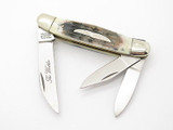 Vtg Parker Seki Japan Bone 3 Blade Humpback Whittler Folding Pocket Knife