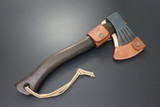 Kanetsune Knives Seki Japan KB-157 Danro Burned Wood Finish Handle Hatchet Axe