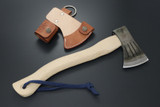 Kanetsune Knives Seki Japan KB-158 Danro White Oak Wood Handle Hatchet Axe