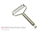 Kanetsune Seki Japan KC-031 Stainless Steel Flat 75mm Switch Peeler Knife
