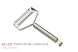 Kanetsune Seki Japan KC-032 Stainless Flat 75mm Switch Peeler Julienne Knife