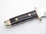 Vtg A.G. Russell 2000 Tak Fukuta Seki Japan Wood Bowie AUS8 Fixed Hunting Knife