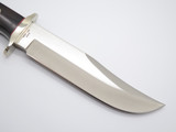 Vtg A.G. Russell 2003 Tak Fukuta Seki Japan Wood Bowie AUS8 Fixed Hunting Knife