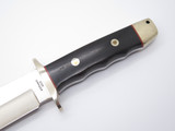 Vtg A.G. Russell 2003 Tak Fukuta Seki Japan Wood Bowie AUS8 Fixed Hunting Knife