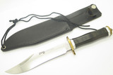 Vintage C Jul Herbertz German Rostfrei Fixed Bowie Hunting Knife with Sheath