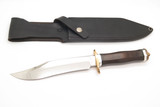 Vintage C Jul Herbertz German Rostfrei Large Fixed Blade Bowie Hunting Knife