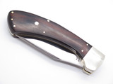 Vtg 1981 Case XX Sidewinder Folding Hunter Locking Knife Pat Pend 9 Dot & Sheath