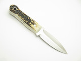 Custom Mike Irie USA Sambar Stag CPM 154 Dagger Fixed Blade Hunting Knife