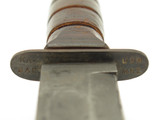 Vtg Ka-Bar USN WWII Mark 2 Navy Fixed Blade Fighting Knife & Scabbard