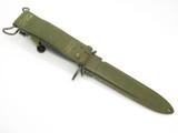 Vintage BOC 7 Vietnam Era USMC Military Fixed Blade Fighting Knife & Scabbard