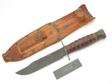 Vtg 1960-61 Vietnam Camillus New York US Fixed 6" Blade Pilot Survival Knife