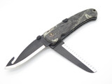 Vtg Browning 645 Kodiak FDT Seki Japan Saw Folding Hunter Lockback Knife