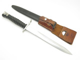 Vtg Victorinox Surplus Fixed Knife & Scabbard & Frog for Swiss Army