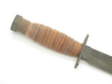 Vintage 1986 US Ontario Jet Pilot Survival Fighting Fixed Blade Knife & Sheath